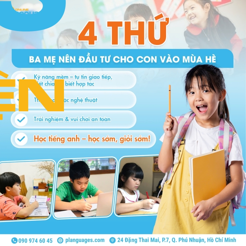4 thu ba me nen dau tu cho con vao mua he