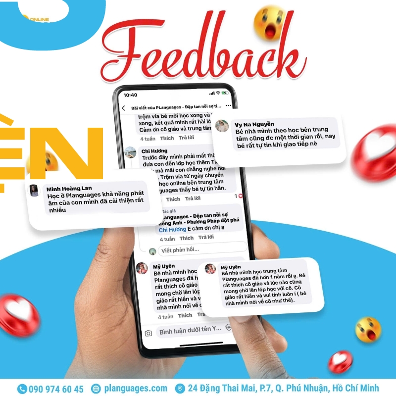 cam on feedback chan thanh tu quy phu huynh