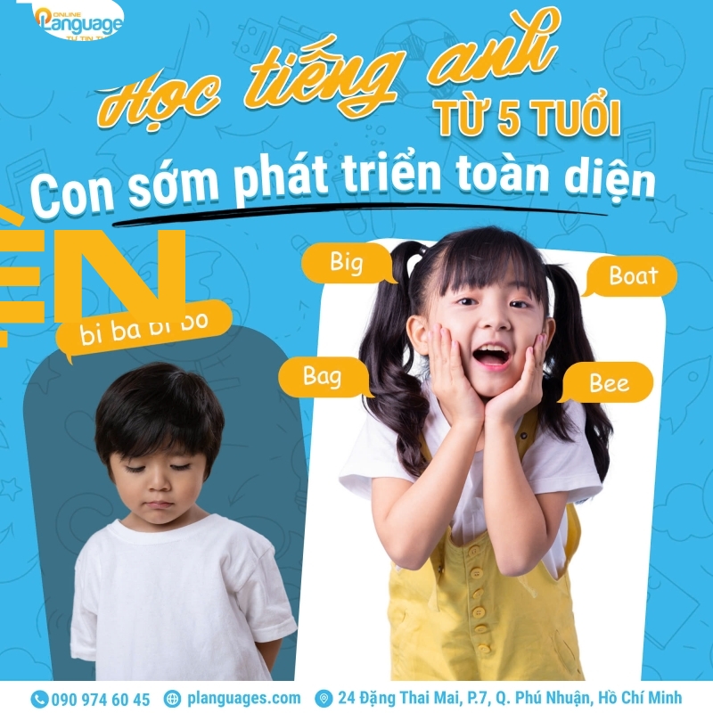 hoc tieng anh tu 5 tuoi